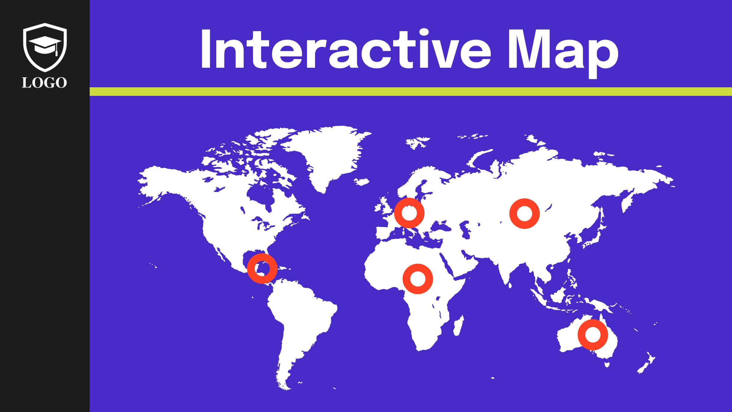 Mapa interativo horizontal