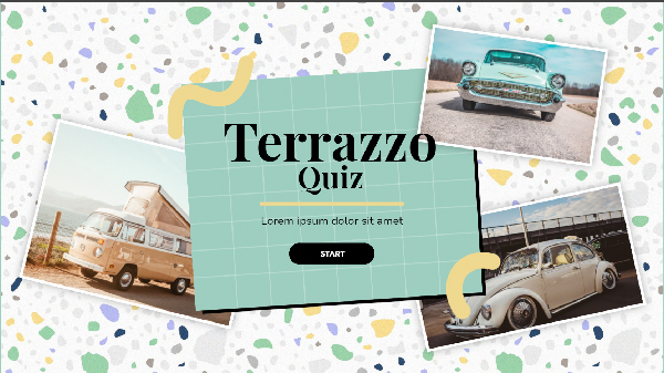 Interactive Terrazzo Quiz template