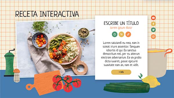 Interactive Receta Interactiva template