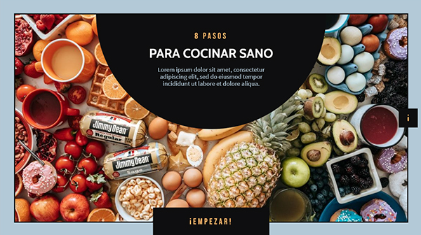 Interactive Guía pasos nutricionales template