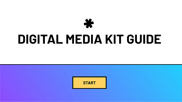 Interactive Digital Media Kit Guide template