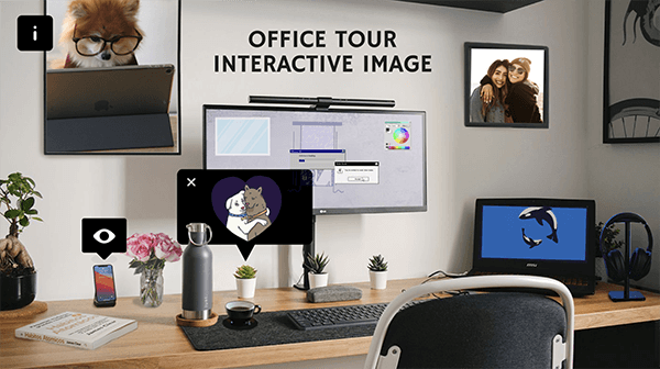 Imagem interativa office