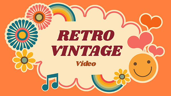 Vídeo retrô vintage