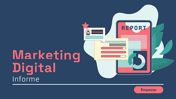 Interactive Informe Marketing Digital template