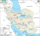 Iran River Map