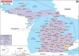 Michigan Road Map