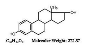 ESTRACE® (estradiol) Structural Formula Illustration