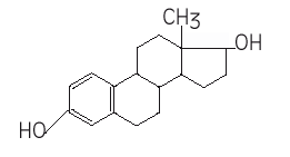 ESTRING® 
  (estradiol) Structural Formula Illustration