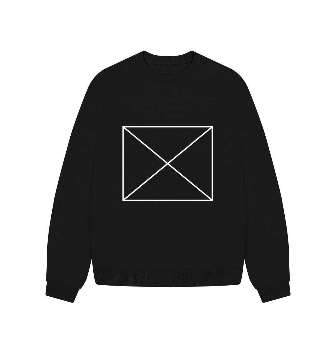 White design on a black T-shirt: Sometimes when there isnt an image already you get a diagram of a box with a cross through it