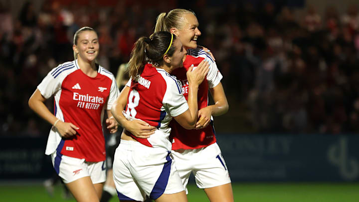 Frida Maanum's goal against Rosenborg saw Arsenal progress into the next stage of the tournament 