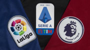 The La Liga, Serie A and Premier League Logos...