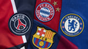 The Club Badges of the Four Champions League Semi Finalists