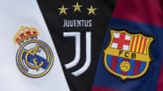 The Real Madrid, Juventus and Barcelona Club Badges