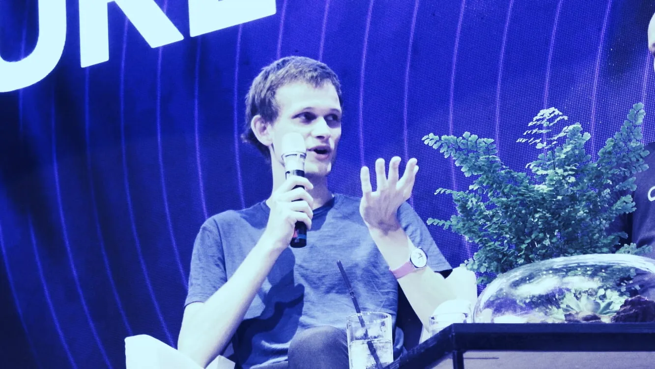 Vitalik Buterin hablando en Ethereal en Tel Aviv en 2019. Imagen: Shutterstock.