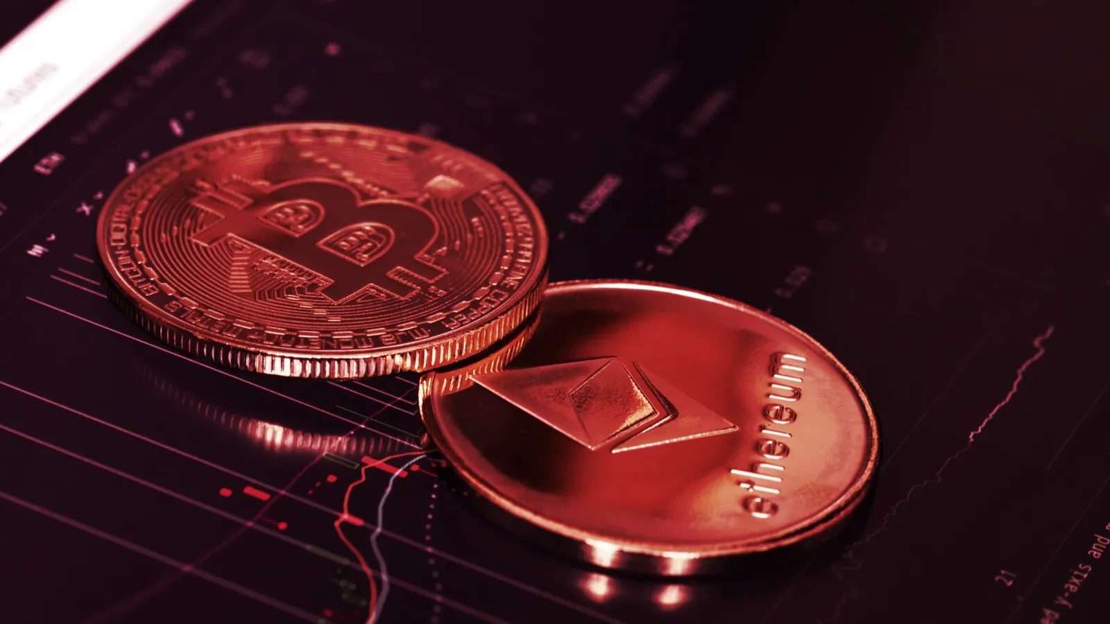 Bitcoin y Ethereum son las dos mayores criptomonedas. Imagen: Shutterstock