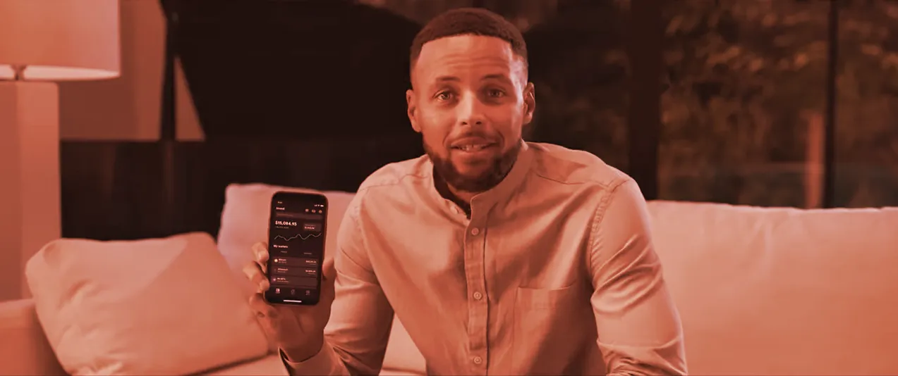 Golden State WarriorsLa estrella de los Golden State Warriors, Steph Curry, en un anuncio de televisión de la plataforma de intercambio de criptomonedas FTX. (YouTube) star Steph Curry in a TV ad for crypto exchange FTX. (YouTube)