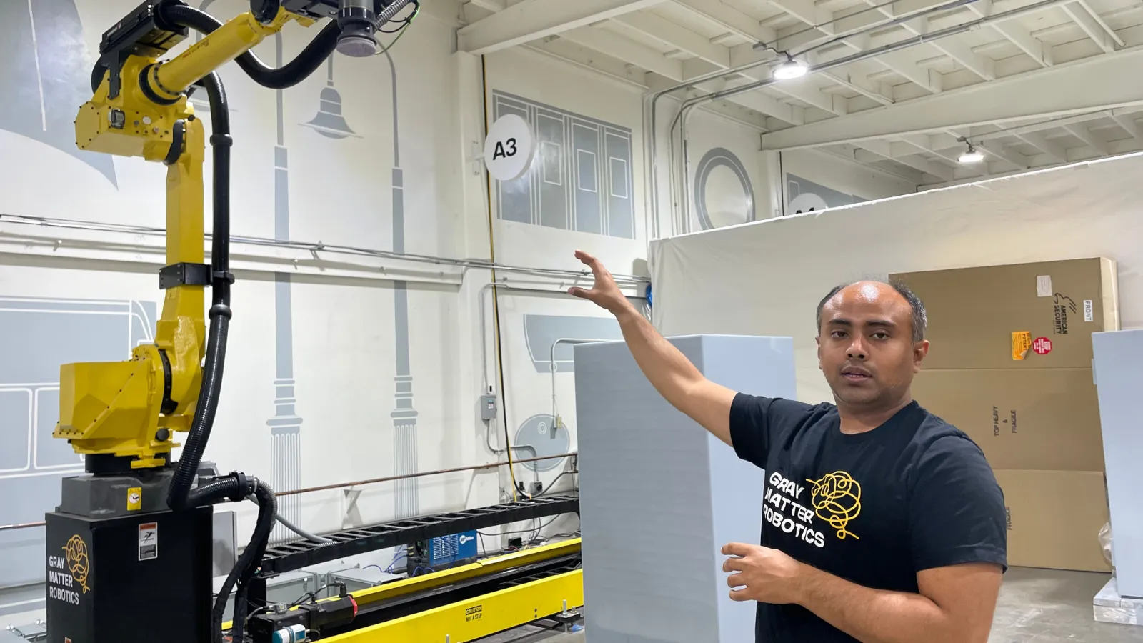 GrayMatter Robotics CEO Ariyan Kabir at the company's Los Angeles factory. Image: Jason Nelson/Decrypt