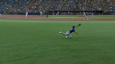 Evan Carter's diving catch 