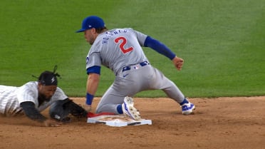 Christian Bethancourt nabs Corey Julks stealing second