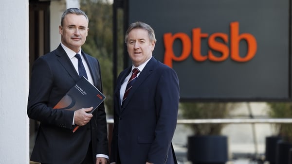 PTSB CEO Eamonn Crowley and CFO Barry D'Arcy