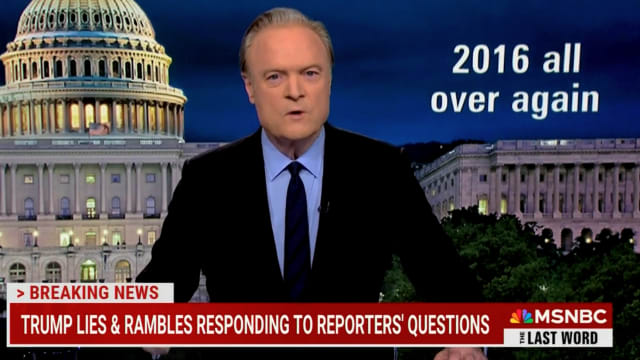 MSNBC host Lawrence O’Donnell criticizes cable news networks, including his own, for the way they covered a Donald Trump press conference at Mar-a-Lago.