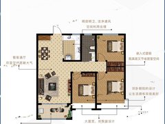 安泰悠然居3室2厅1卫113㎡户型图