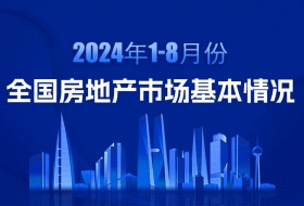 2024年1—8月份全国房地产市场基本情况