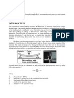 Flexural or Bending Test Lab Report