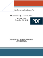 CIS Microsoft SQL Server 2005 Benchmark v2.0.0