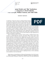 Why Conceptual Models and "Big" Institutions Matter: A Response To David Altheide, Nina Eliasoph, William Gamson, and Todd Gitlin