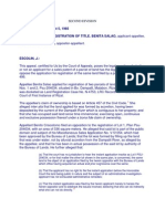 G.R. No. L-29146 August 5, 1985 Application For Registration of Title. Benita Salao, Applicant-Appellee, BENITO CRISOSTOMO, Oppositor-Appellant