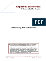 Commissioning Motor Control Centers