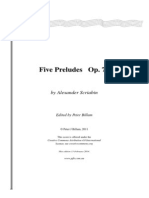 Five Preludes Op. 74: by Alexander Scriabin