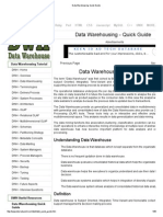 Data Warehousing Quick Guide