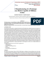 Design and Manufacturing of A Prototype Multipurpose Robot Capable of Military Action