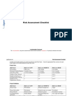 Risk Assessment Checklist