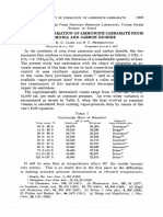 Heat of Formation of Ammonium Carbamate