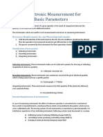 Unit 2: Electronic Measurement For Measuring Basic Parameters