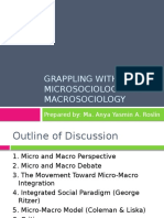 Grappling With Microsociology and Macrosociology