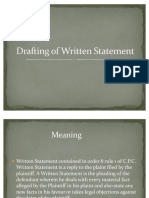 Drafting of Written Statement PPT by Adhiraj Singh and Abhishek Meena PDF