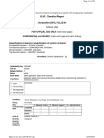 U DB Oracle11 v8r1.8 Checklist 20100827 PDF