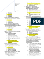 Neoplasia Quiz