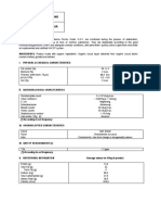 Technical Datasheet Nutritional Info Organic Cocoa Liquor