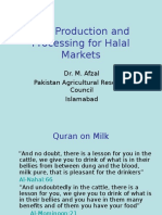 Milk Production and Processing For Halal Markets