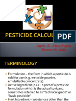 Pesticide Calculation