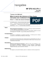 Dtu 43-3-1 Clauses Techniques