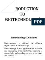 Introduction To Biotechnology 1