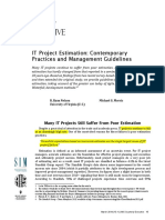 Lec No. 1 - IT Project Estimation