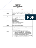 Presidium Ip Grade Xii Holiday Homework 2018-19: Subject HHW