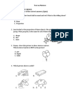 Test On Matters Q. 1. Multiple Choice. Circle The Letter of The Correct Answer. (5pts)